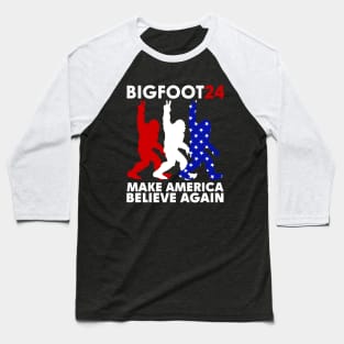 Funny Bigfoot 2024 Baseball T-Shirt